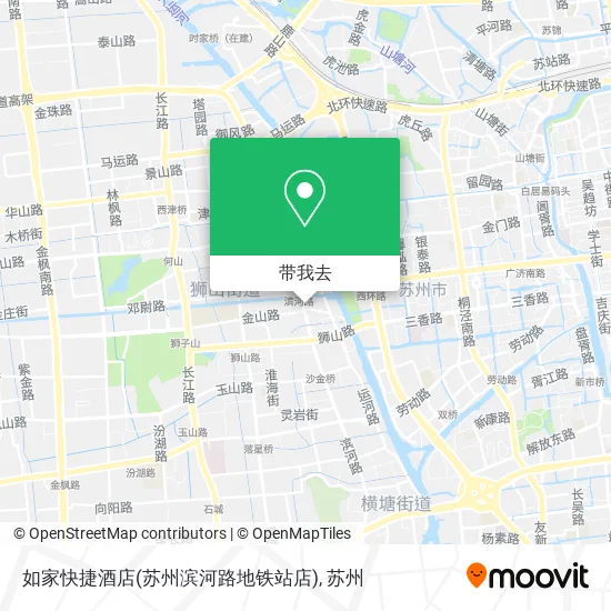 如家快捷酒店(苏州滨河路地铁站店)地图