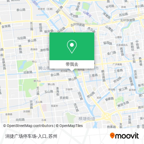润捷广场停车场-入口地图