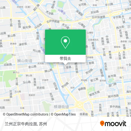 兰州正宗牛肉拉面地图