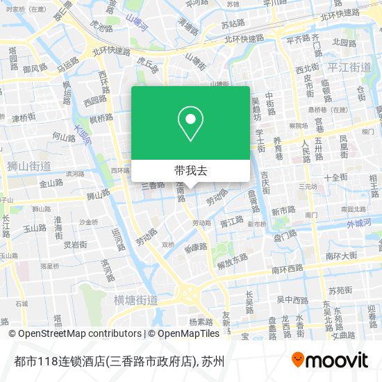 都市118连锁酒店(三香路市政府店)地图