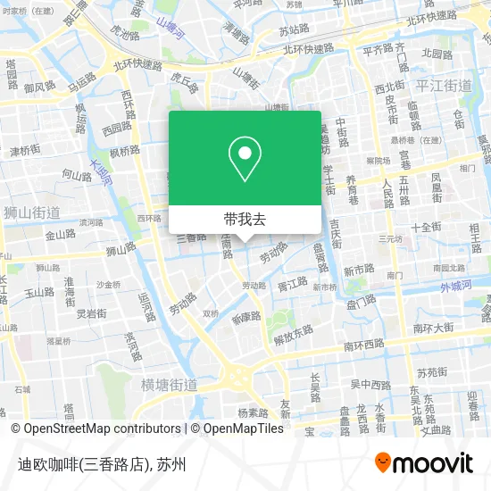 迪欧咖啡(三香路店)地图