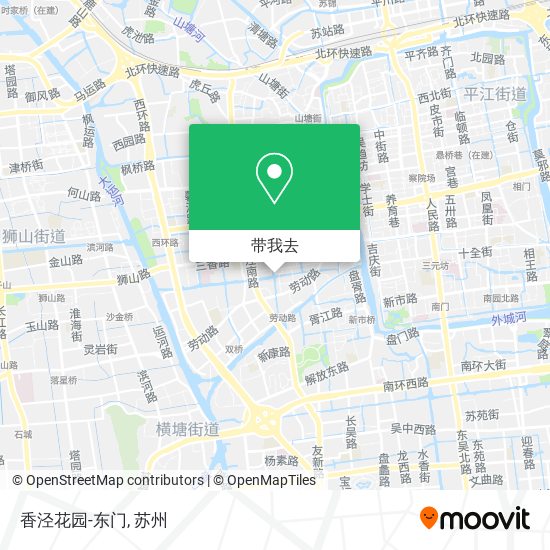 香泾花园-东门地图