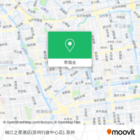 锦江之星酒店(苏州行政中心店)地图