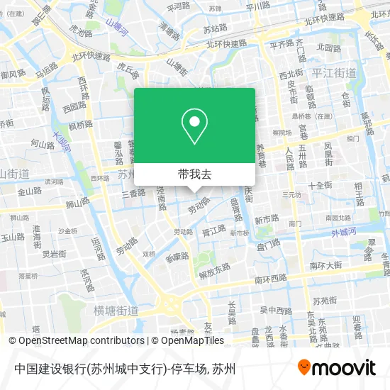 中国建设银行(苏州城中支行)-停车场地图