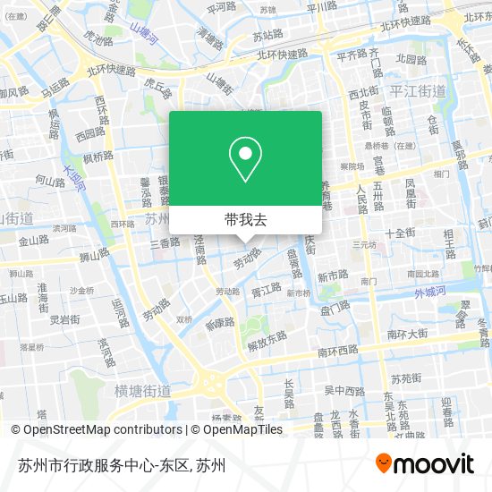 苏州市行政服务中心-东区地图