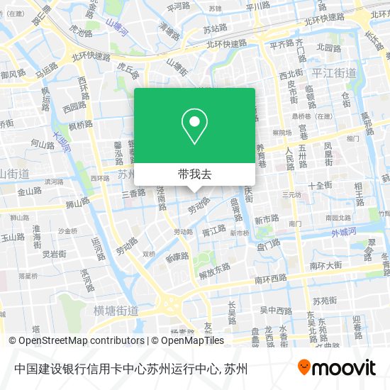 中国建设银行信用卡中心苏州运行中心地图