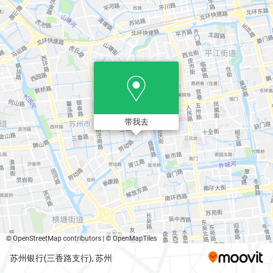苏州银行(三香路支行)地图
