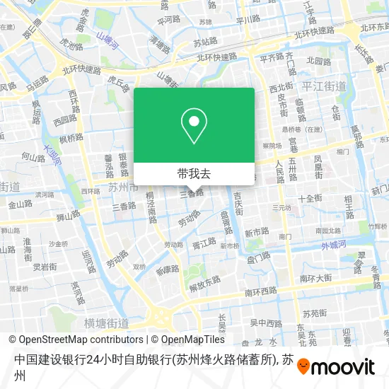 中国建设银行24小时自助银行(苏州烽火路储蓄所)地图