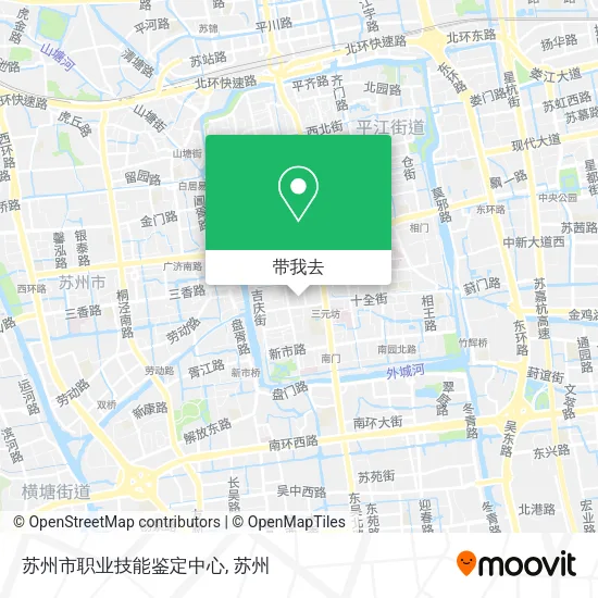 苏州市职业技能鉴定中心地图