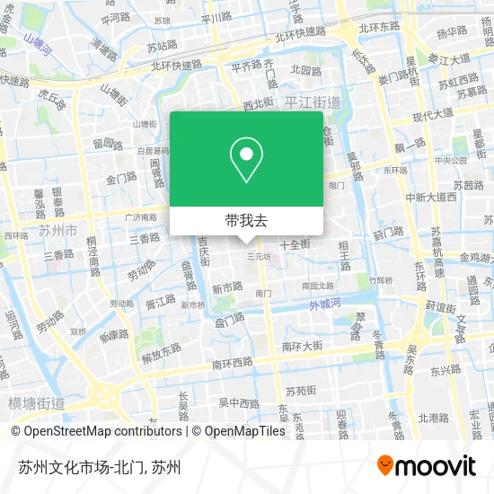 苏州文化市场-北门地图