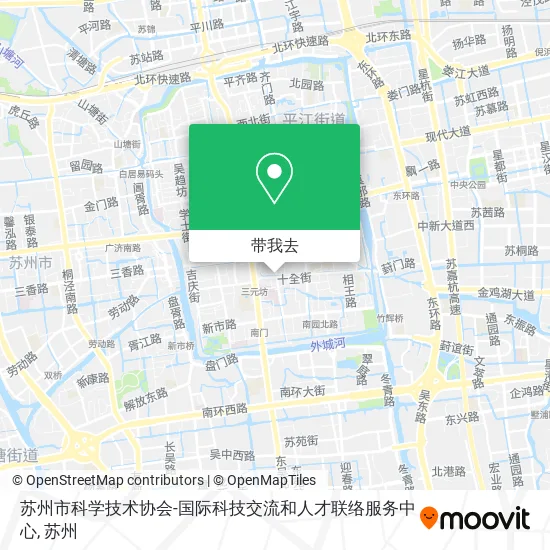 苏州市科学技术协会-国际科技交流和人才联络服务中心地图