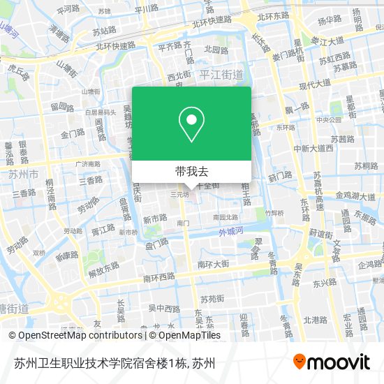 苏州卫生职业技术学院宿舍楼1栋地图