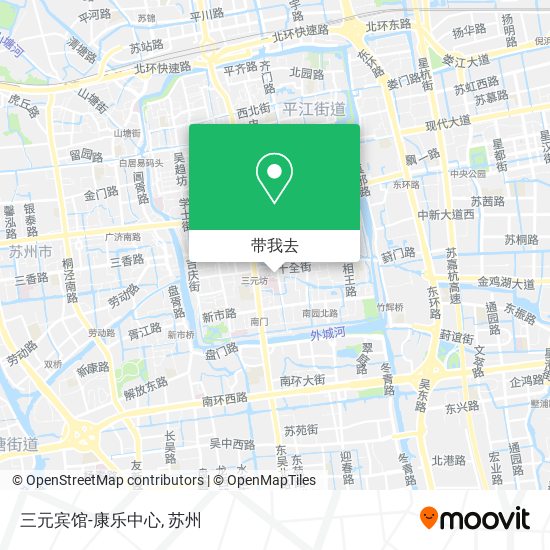 三元宾馆-康乐中心地图