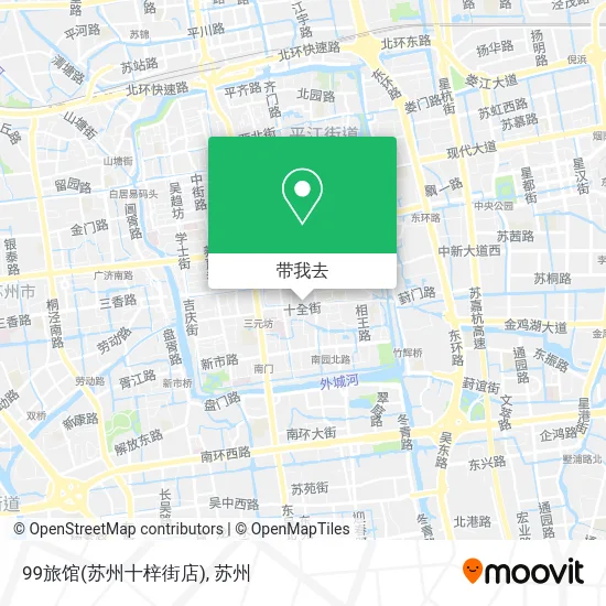 99旅馆(苏州十梓街店)地图