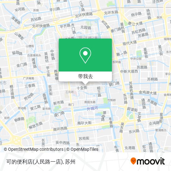 可的便利店(人民路一店)地图