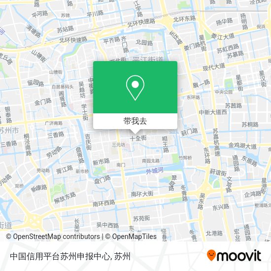 中国信用平台苏州申报中心地图