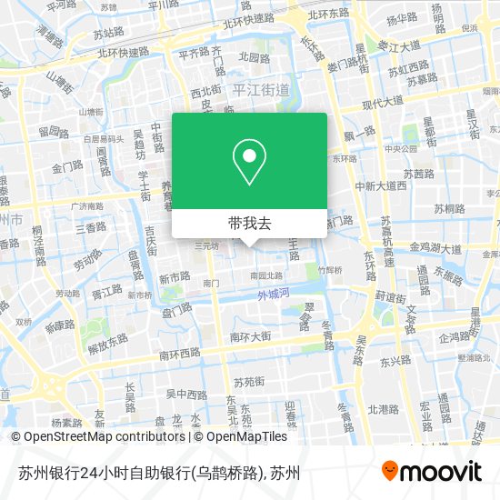 苏州银行24小时自助银行(乌鹊桥路)地图