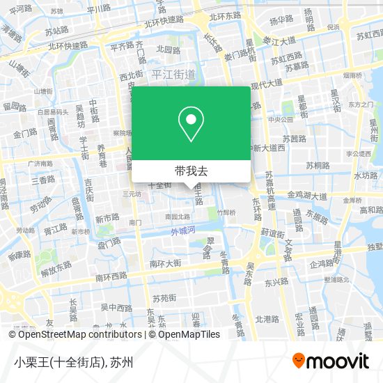 小栗王(十全街店)地图