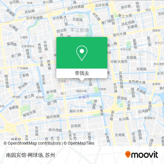 南园宾馆-网球场地图