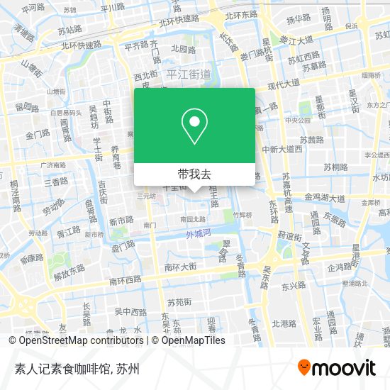 素人记素食咖啡馆地图