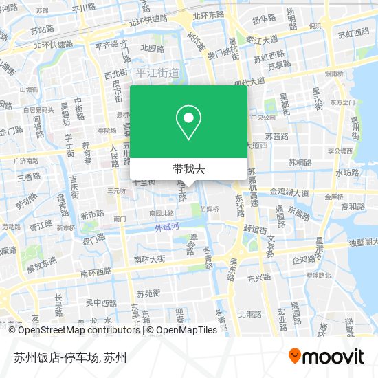 苏州饭店-停车场地图
