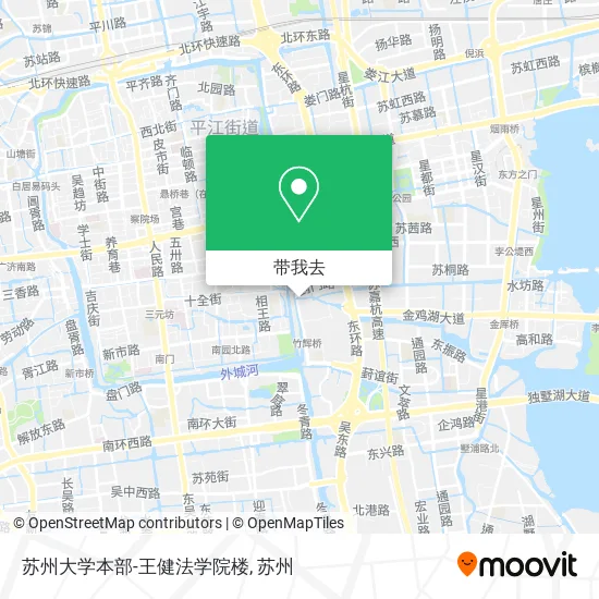 苏州大学本部-王健法学院楼地图