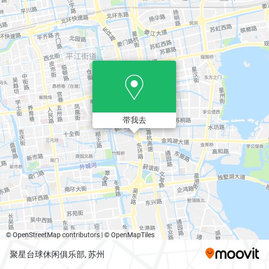 聚星台球休闲俱乐部地图