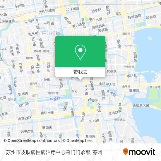 苏州市皮肤病性病治疗中心葑门门诊部地图