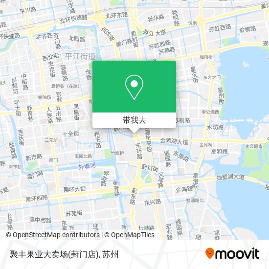 聚丰果业大卖场(葑门店)地图