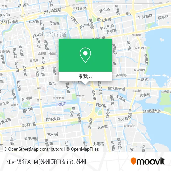 江苏银行ATM(苏州葑门支行)地图