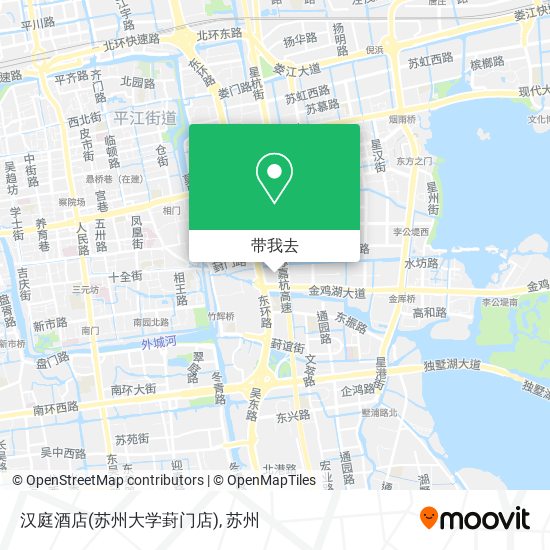 汉庭酒店(苏州大学葑门店)地图