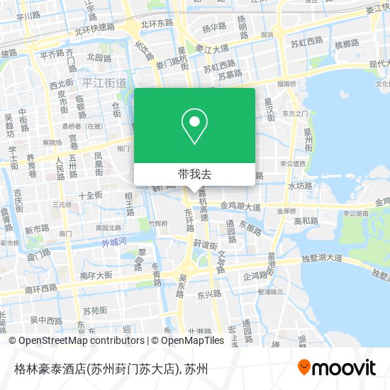 格林豪泰酒店(苏州葑门苏大店)地图