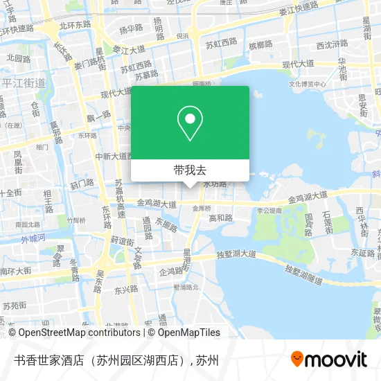 书香世家酒店（苏州园区湖西店）地图