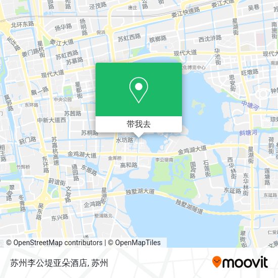 苏州李公堤亚朵酒店地图