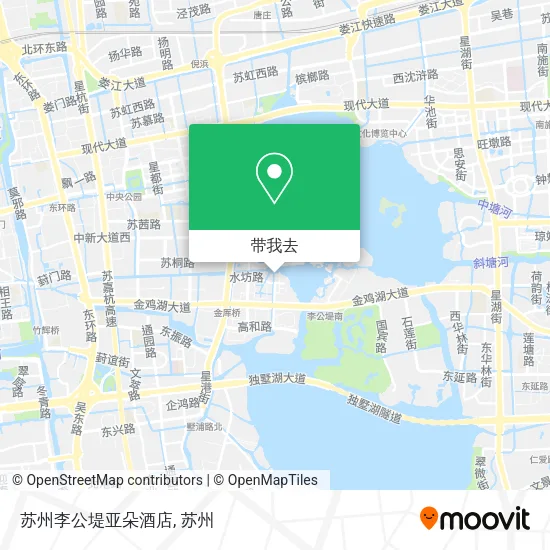 苏州李公堤亚朵酒店地图