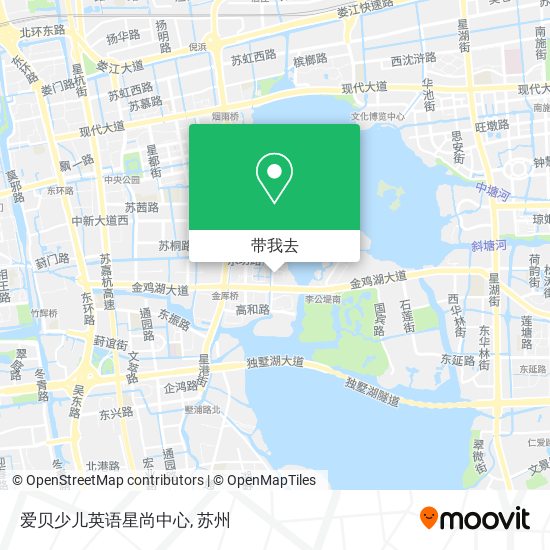 如何坐公交或地铁去吴中区的爱贝少儿英语星尚中心