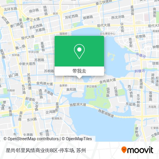 星尚邻里风情商业街B区-停车场地图