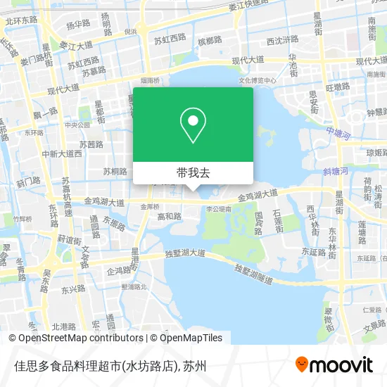 佳思多食品料理超市(水坊路店)地图