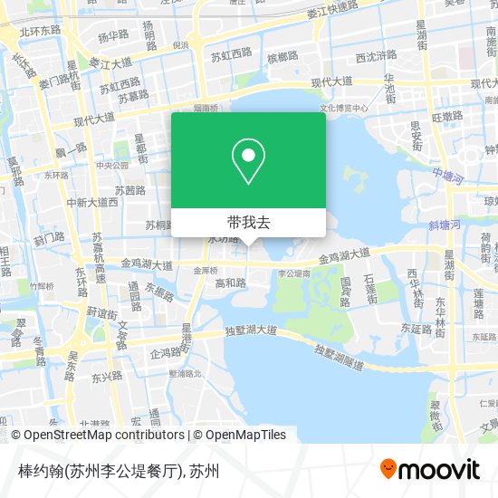 棒约翰(苏州李公堤餐厅)地图