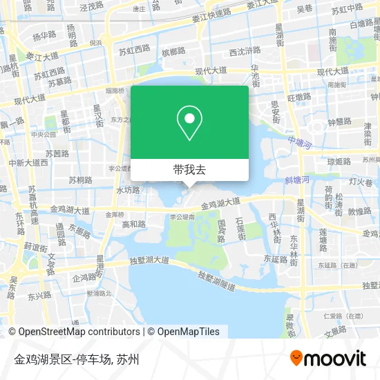 金鸡湖景区-停车场地图