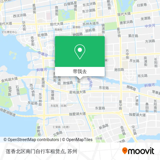 莲香北区南门自行车租赁点地图