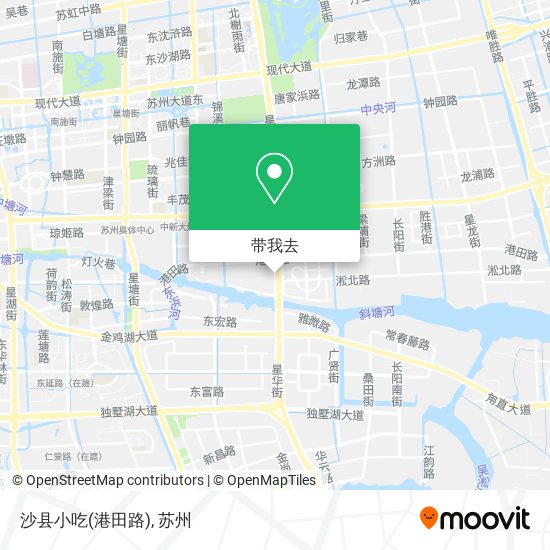 沙县小吃(港田路)地图