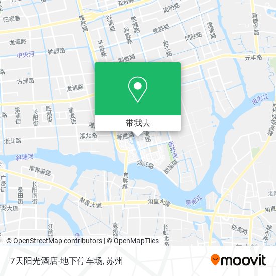 7天阳光酒店-地下停车场地图