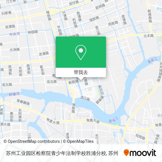 苏州工业园区检察院青少年法制学校胜浦分校地图