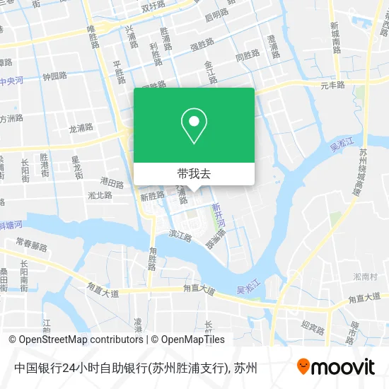 中国银行24小时自助银行(苏州胜浦支行)地图