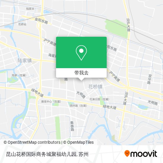 昆山花桥国际商务城聚福幼儿园地图