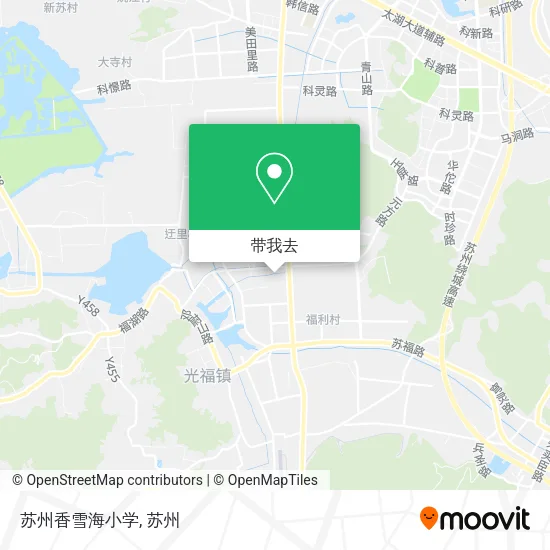 苏州香雪海小学地图