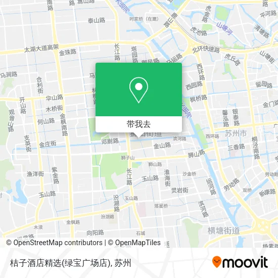 桔子酒店精选(绿宝广场店)地图
