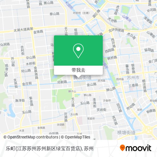 乐町(江苏苏州苏州新区绿宝百货店)地图