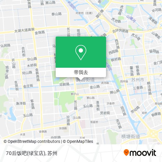 70后饭吧(绿宝店)地图